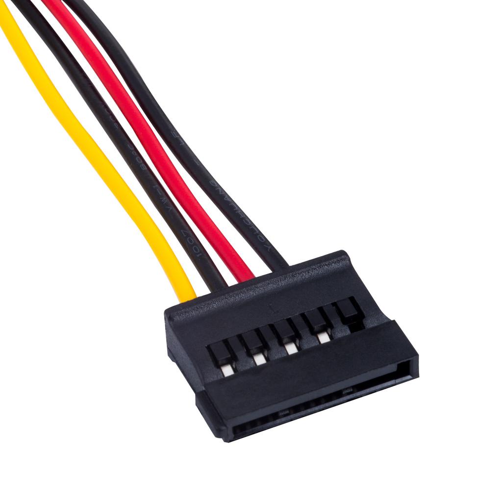 Molex - Sata Cable Akyga Ak-Ca-17 Power Cable HDD SSD Drive 15cm /F
