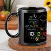 Tasse Schwarz Kreativ Zeit Große Kapazität Kaffeetasse Leichter Luxus Premium Sensoren Tasse mit Griff