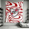 CA River Plate Wall Tapestry Aesthetic Wall Hanging Printed Fabric Blanket Decorative Tapestries for Bedroom Living Room Home Decor