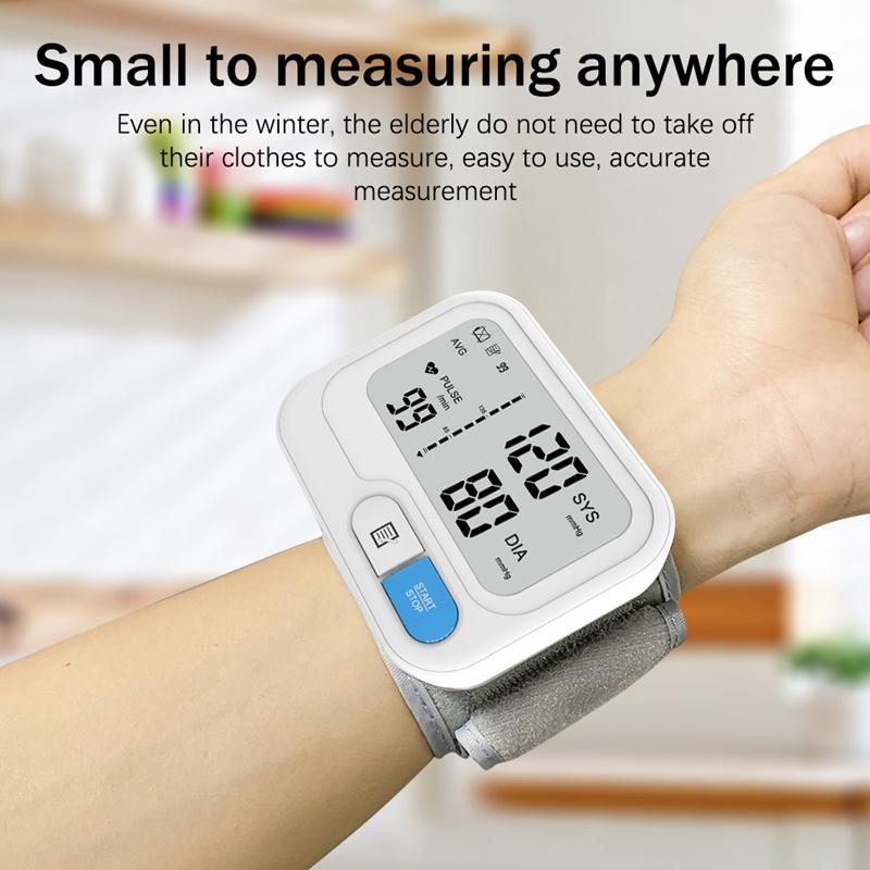Automatic Digital Smart Blood Pressure Monitor Electronic Sphygmomanometer Wrist Heart Rate Pulse Meter Electric ROHS Certified