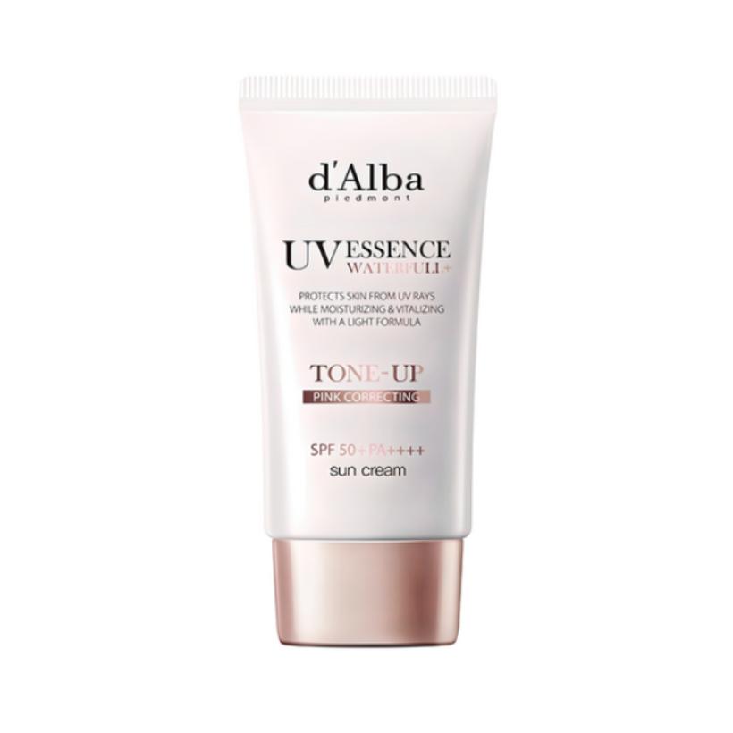 

d Alba Vegan Waterfull Pink Tone-Up Sunscreen SPF50+ PA++++ 50ml Brightening UV Protection
