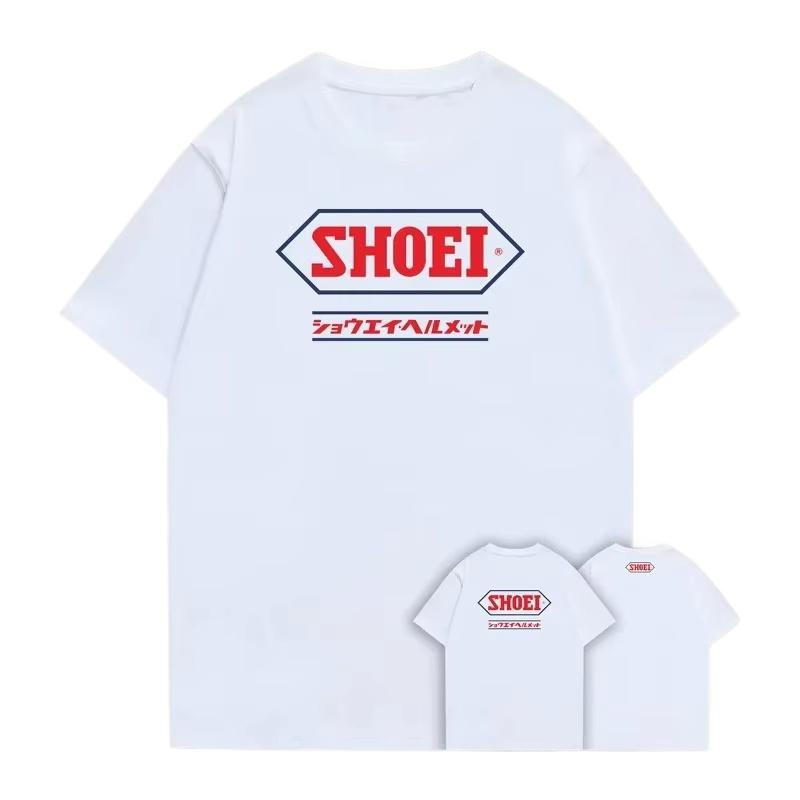2026 Ein Schwarzes Rundhals-Kurzarm-T-Shirt Japanischer Klassiker Marquis Sommer Neuer Stil Motorrad-Rennhelm Passendes T-Shirt