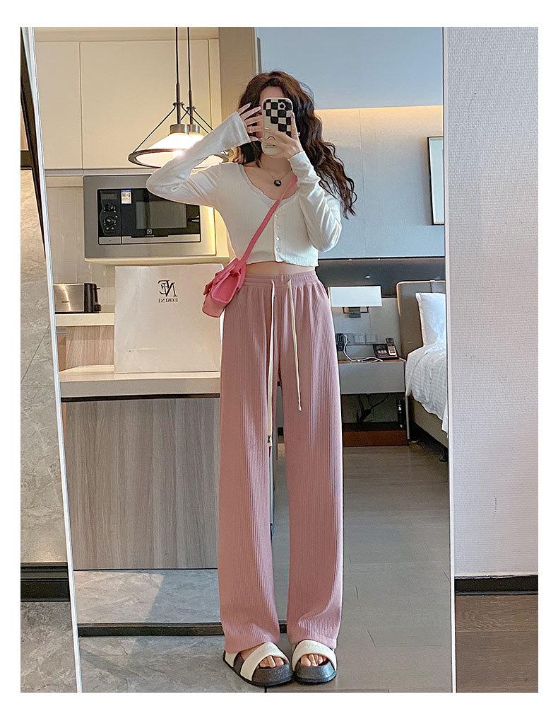 Pantaloni largi cu dungi Meteor pentru femei, casual, pentru primăvară și vară