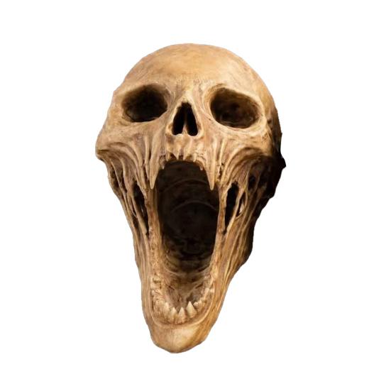 Gotická lebka socha, 3D tištěný model lidské hlavy pro domácí dekoraci, Halloweenské sochy, Model lebky pro knihovnu a pracovní plochu