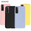 For Huawei Y7A 2020 Case Luxury Candy Color Matte Phone Case For Huawei P Smart 2021 Cover Soft HuaweiY7A Y 7A Y7 A Bumper 6.67"