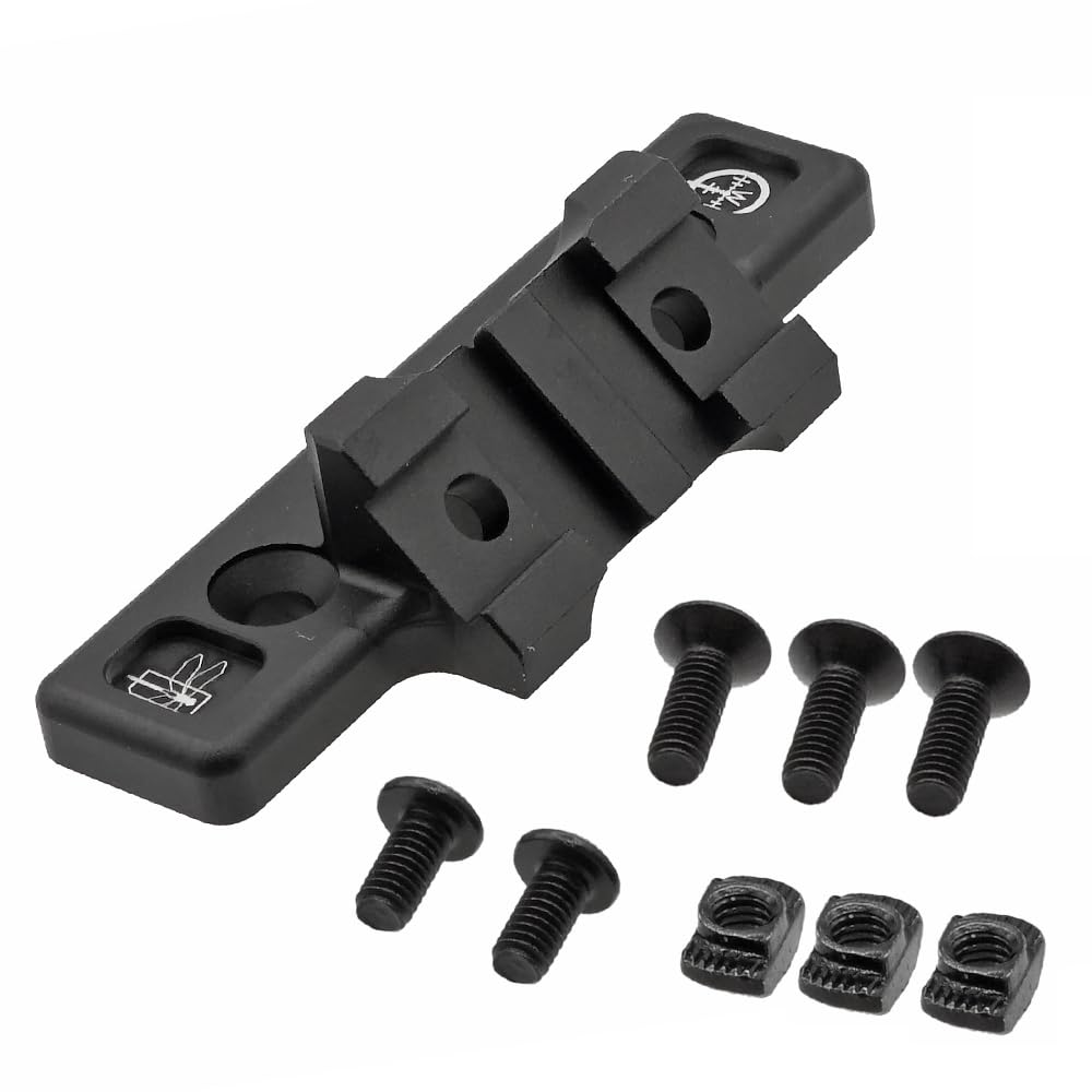 Ryohin Takehin M-LOK Compatible Offset Adaptive Light Mount for SF M300/M600 Mod Lights with 20mm Rails, Black (Offset Adaptive Light Mount Replica)