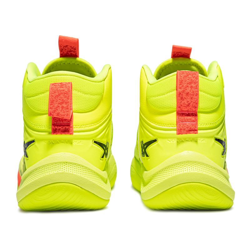 Asics Nova Surge 3 Comfortable Lightweight Mid-Top Basketball Shoes Men Sneaker Yellow Green 1061A049-750
