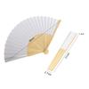 50/1pcs DIY Paper Bamboo Folding FanAdults Kid Hand Fans Calligraphy Painting Practice Blank White Fan for Wedding Room Decor