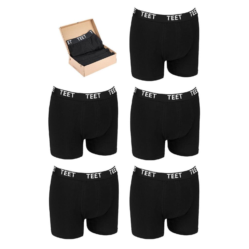 Men's Boxer Premium Set Of 5 Cotton Lycra Patterned Full Fit New Year's Gift