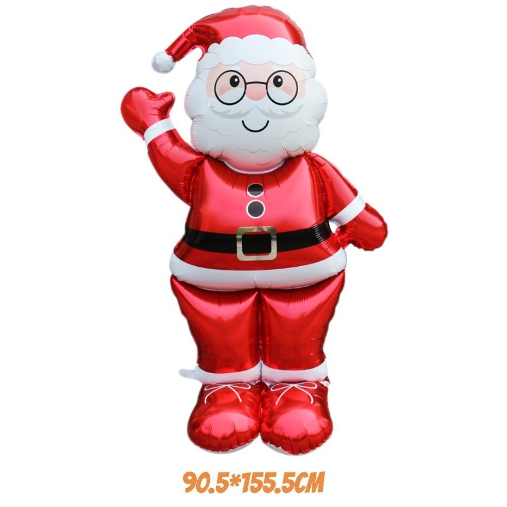 Giant Santa Claus Christmas Inflatable Foil Balloons Standing Balloons Home New Year Party Supply