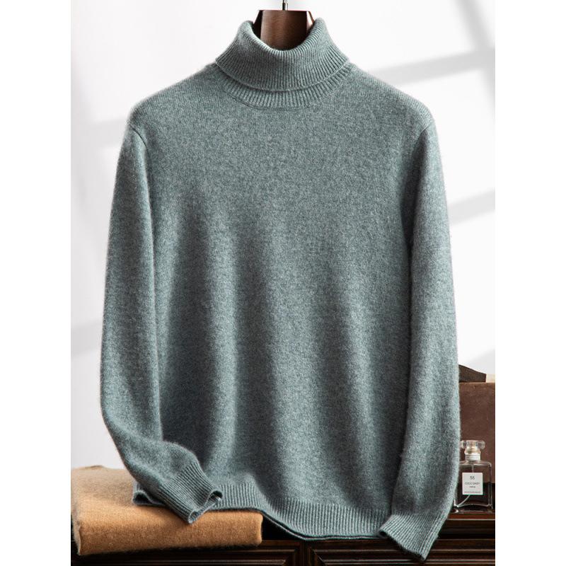 2025 new high lapel cashmere sweater flat Korean version loose versatile pullover sweater