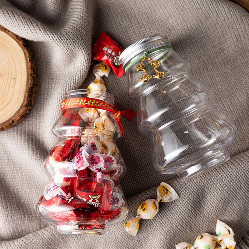 DIY Christmas Decoration Christmas Tree Sweet Jar Food Container Snack Organizer Storage Jar