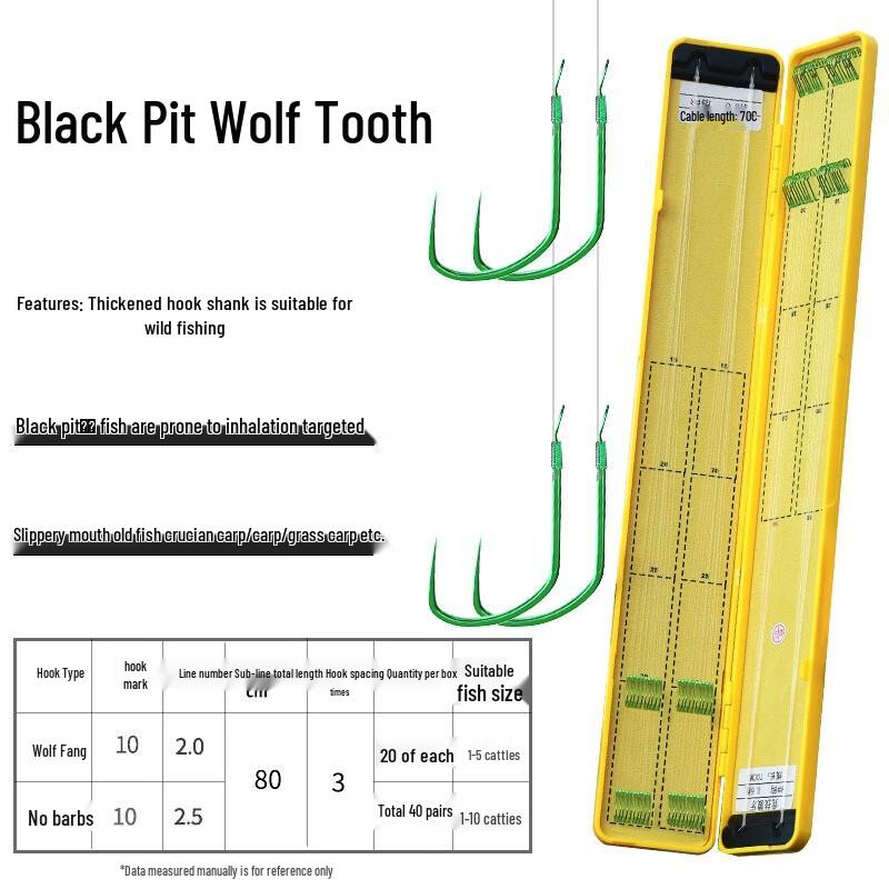 Brangdy Pre-Tied Double Fishing Hook Leader Set