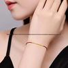 999 Gold Zodiac Red Bracelet: Crushed Disco Beads & Gold Luck Charm, Perfect Gift for Girlfriend