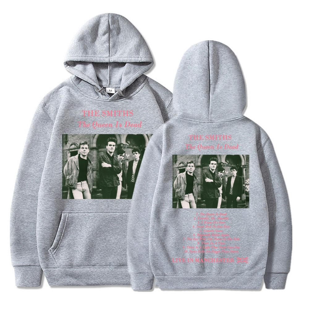Rock Band The Smiths The Queen Is Dead Hoodie 1980 Morrissey Gothic Vintage Harajuku Sweatshirt Men Women Fleece Loose Pullover