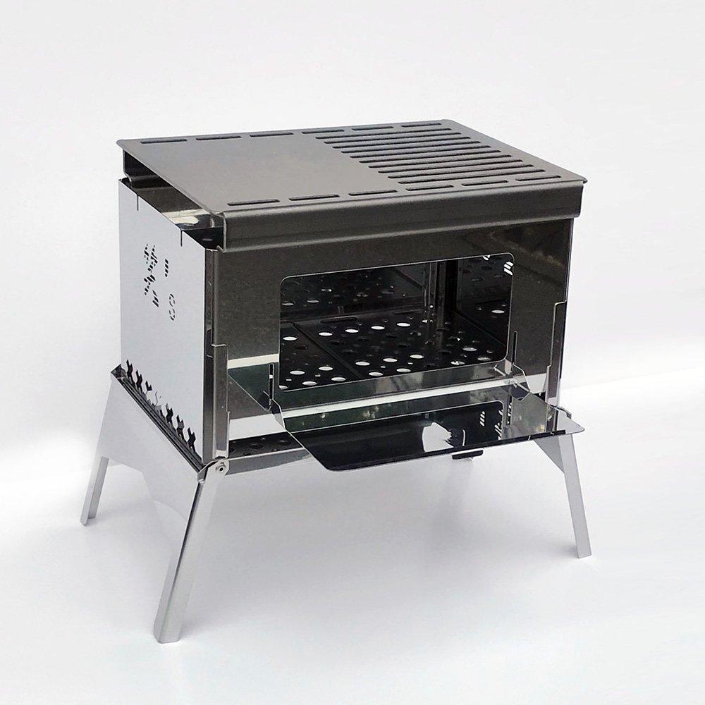 Compact Bonfire Grill Grill Plate Set Laugh's "B-GO" 3-Piece / SHO-006S