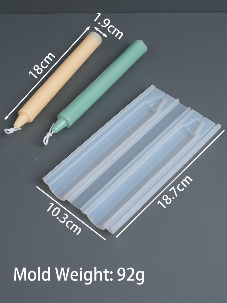 New Long Round Silicone Candle Mold DIY Long Rod Wax Stick Home Decor Tool Handmade Geometry Aromath Candles Making Supplies