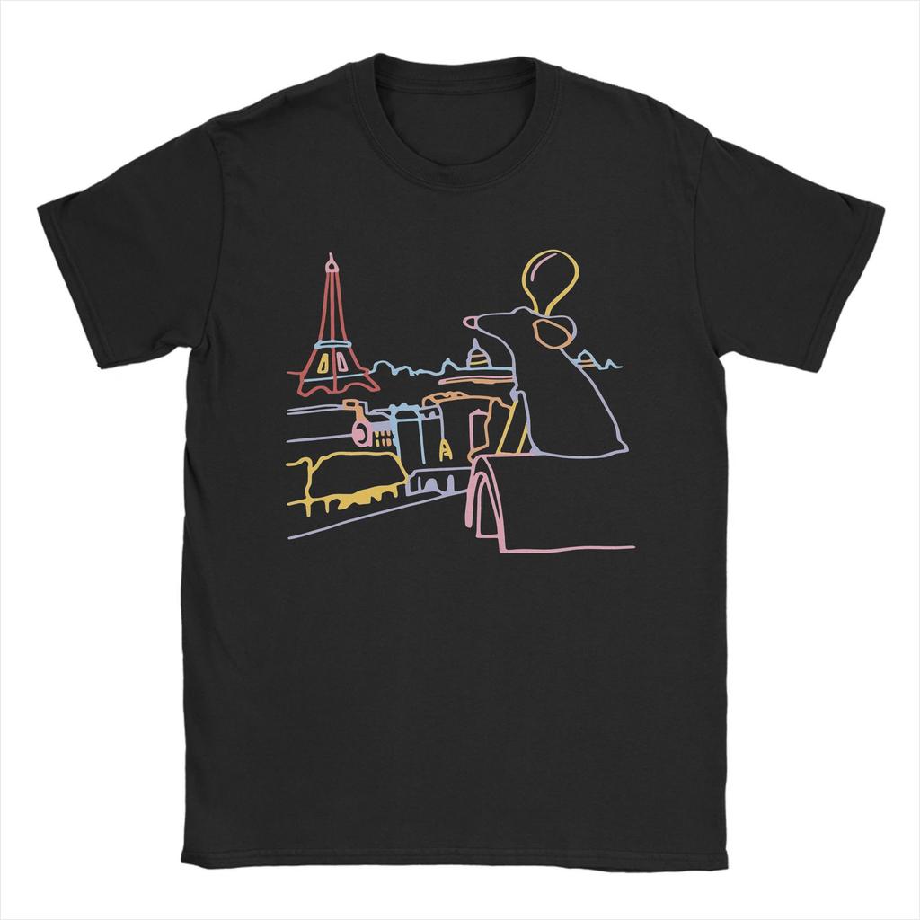 Little Chef Remy T-Shirt for Men Round Neck Cotton T Shirts Short Sleeve Tees Adult Clothes