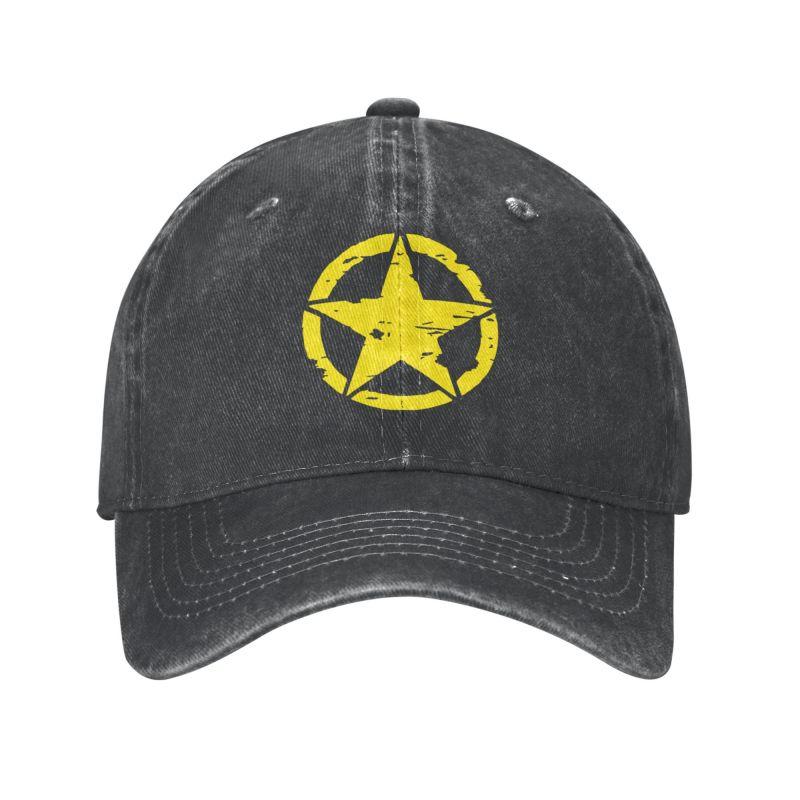 

Cool Cotton Yellow America Tactical Military Star Baseball Cap Unisex Women Personalized Adjustable Adult Dad Hat Spring