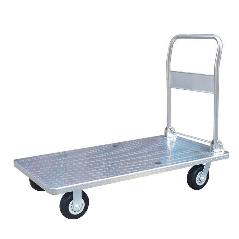 Folding Flatbed Hand Truck with Rubber Wheels