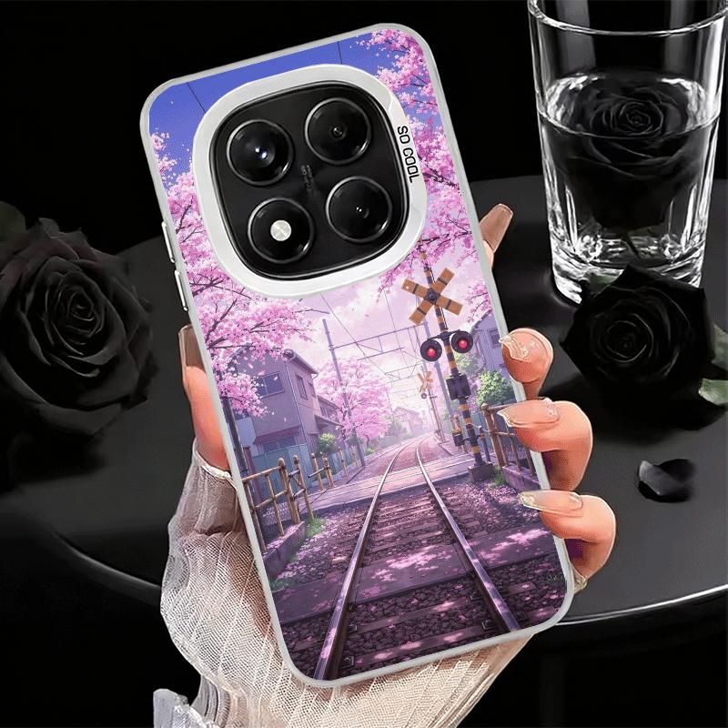 Anime Aesthetic Scenery Soft Phone Case for Samsung Galaxy S24 S25 FE S26 Edge S23 Ultra S22 Plus S21 + Shockproof Cover Back Sh