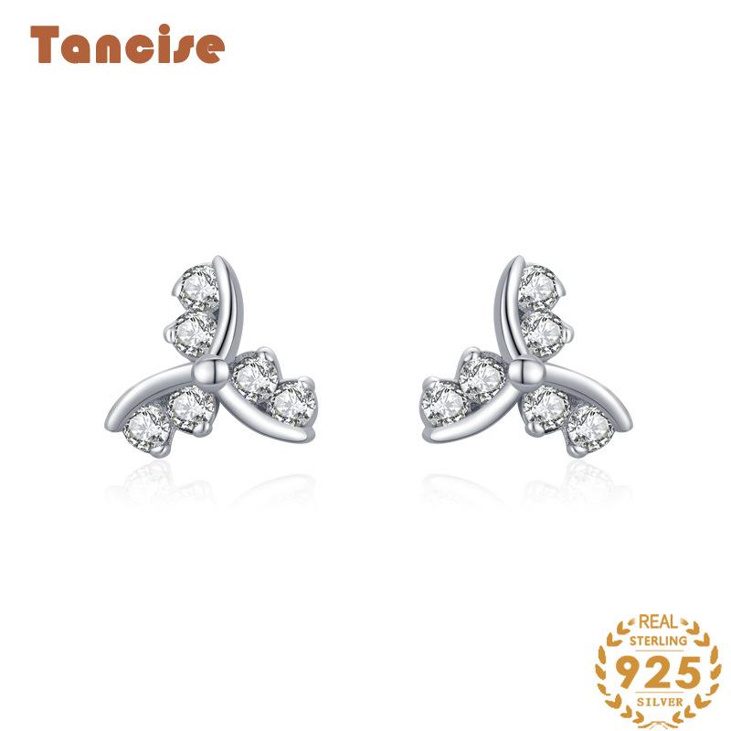 Tancise Silver Zirkon Örhängen Drop Örhängen För Kvinnor Bröllopsfest presenter_voghion.com