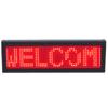 Red LED Badge 12x48 Pixels Mobile APP Control Name Sign with Brooch and Magnet Bracket Programmable Rechargeable
