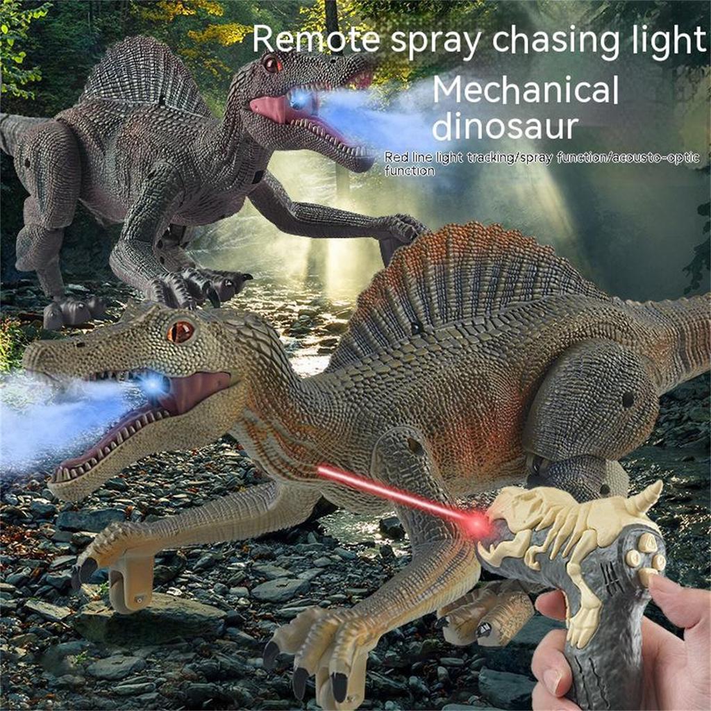 Remote Control Dinosaur Sound Photoelectric Light Induction Simulation Spray Mechanical Dinosaur Model Toy