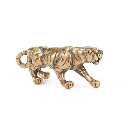 Pure Brass Ornaments Solid Vintage Old King Of Beasts