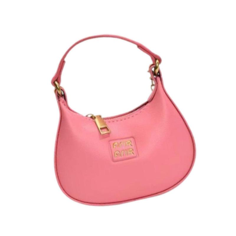 Women Shoulder Bag Simple Fashion Female Handbag for Work Commuting Shopping Rose Red