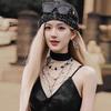 Korean Cold Hat Autumn and Winter Small Fragrance Style Sequin Knitted Hat Showing Face Small Fashionable Bag Head Hat