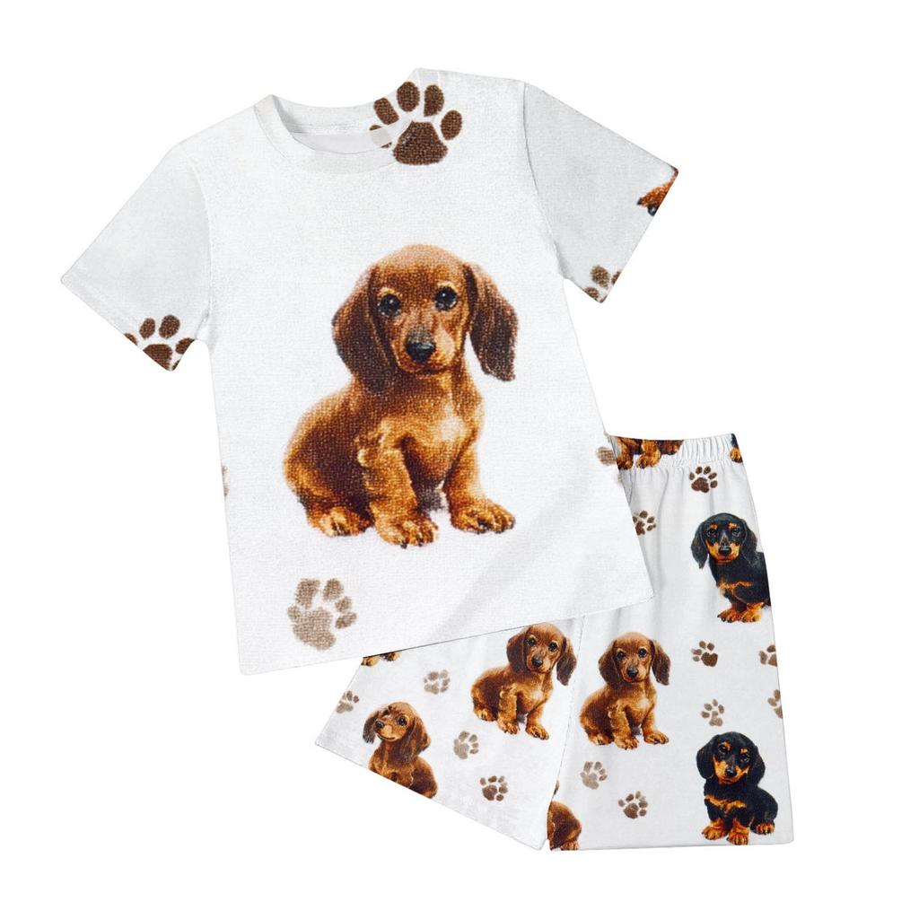 Football Field 3D Printed Children's Set Fashion T-shirt Shorts T-shirt Boys and Girls Sportswear Set