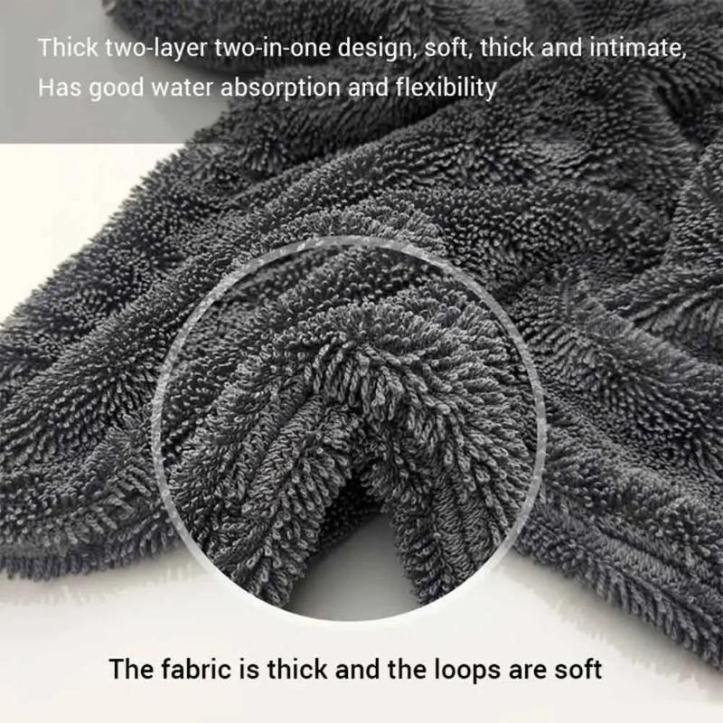Microfiber Car Washing Towel Thickened Double-sided Ultra Absorbent Car Wash Cloth All Purpose Clean Drying Towel Washing Tools