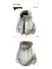 Men's Unisex Windproof Winter Workwear Down Jacket with Warm Hood & Large Fur Collar