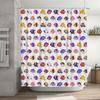 Bathroom Shower Curtain Tropical Ocean Fish Pattern Waterproof Decor Liner Home Fabric