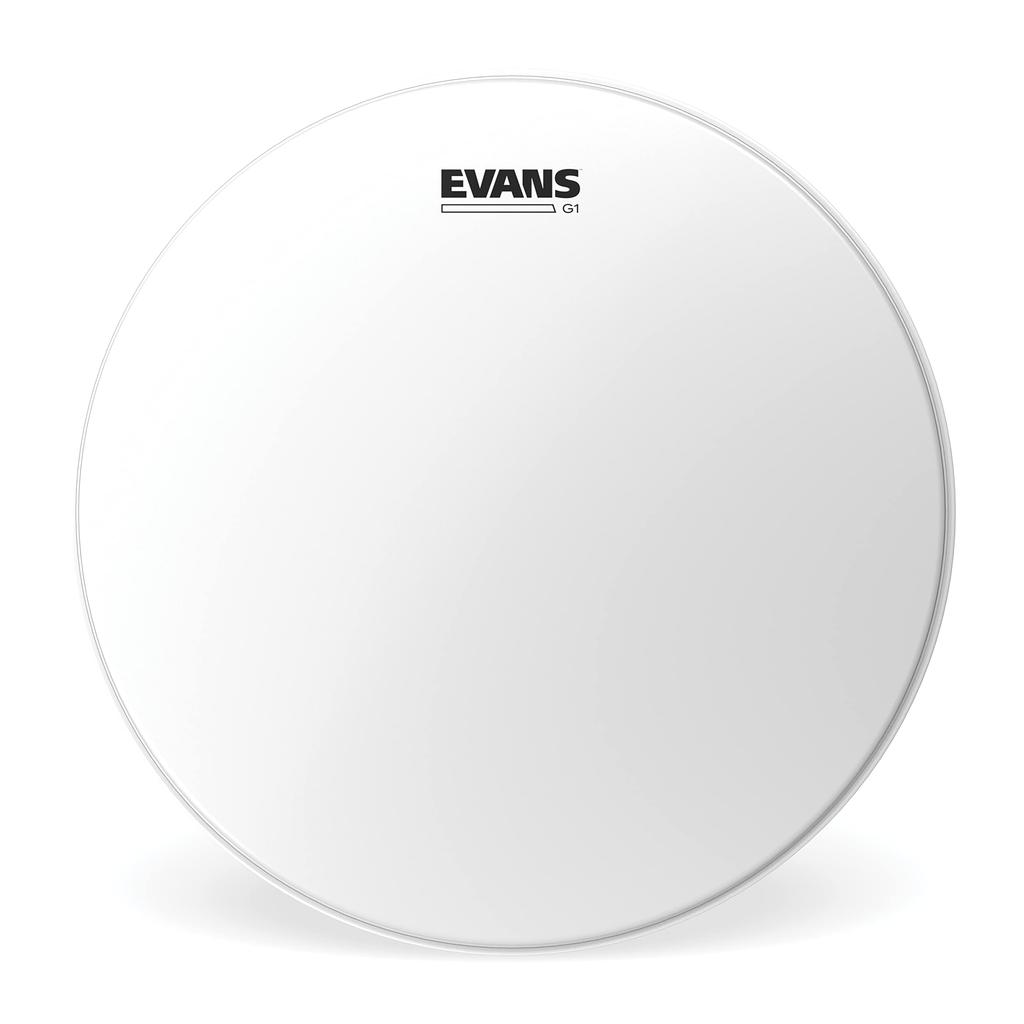 EVANS G1 Coated Bass Drum Head, BD16G1CW  G1 Bass Heads, Coated White (single-ply, 10mil), 16-inch