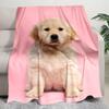 1PC Dog cute printed blanket, all season lightweight home office outdoor nap multifunctional blanket A10