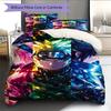 Cartoon Pattern Bedding Quilt Set Quilt Cover Pillowcase Home Decoration Birthday Gift (1 * duvet cover + 2 * pillowcase, without core)