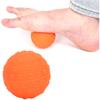 Minge de masaj Fascia din silicon, minge de masaj pentru fitness, yoga, pentru exerciții fizice, pentru corp, umăr, mână, portocaliu