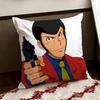Lupin the anime TThird Cushion Cover Reversible Soft Durable Pillow Cover Home  Car MultiScene Use for Daily Comfort
