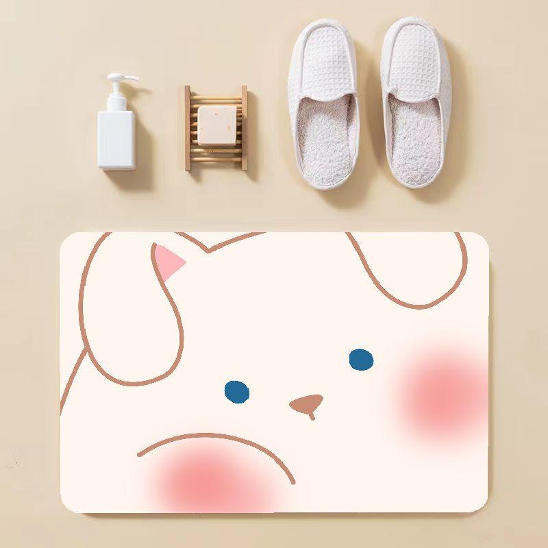 

ins wind простой диатомовый коврик для ванной, абсорбирующий коврик для пола 40X60cm 15.7X23.6in