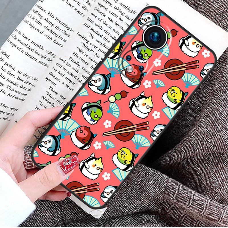 Food Sushi Case For Honor Magic 5 Lite 6 Pro 50 70 90 Honor X8b X9b X6 X7 X8 X9 X6a X7a X8a X9a Cover