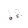 Přírodní ametystový drahokam 925 Sterlingové stříbro Šperky Ručně vyráběné náušnice 0,92" EE-174-10