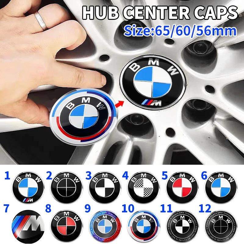 4 SZTUKI 56MM 60MM 65MM Naklejka na kołpak samochodowy Naklejka dekoracyjna na środek koła Akcesoria do modyfikacji samochodu Dla BMW Znak odznaki M