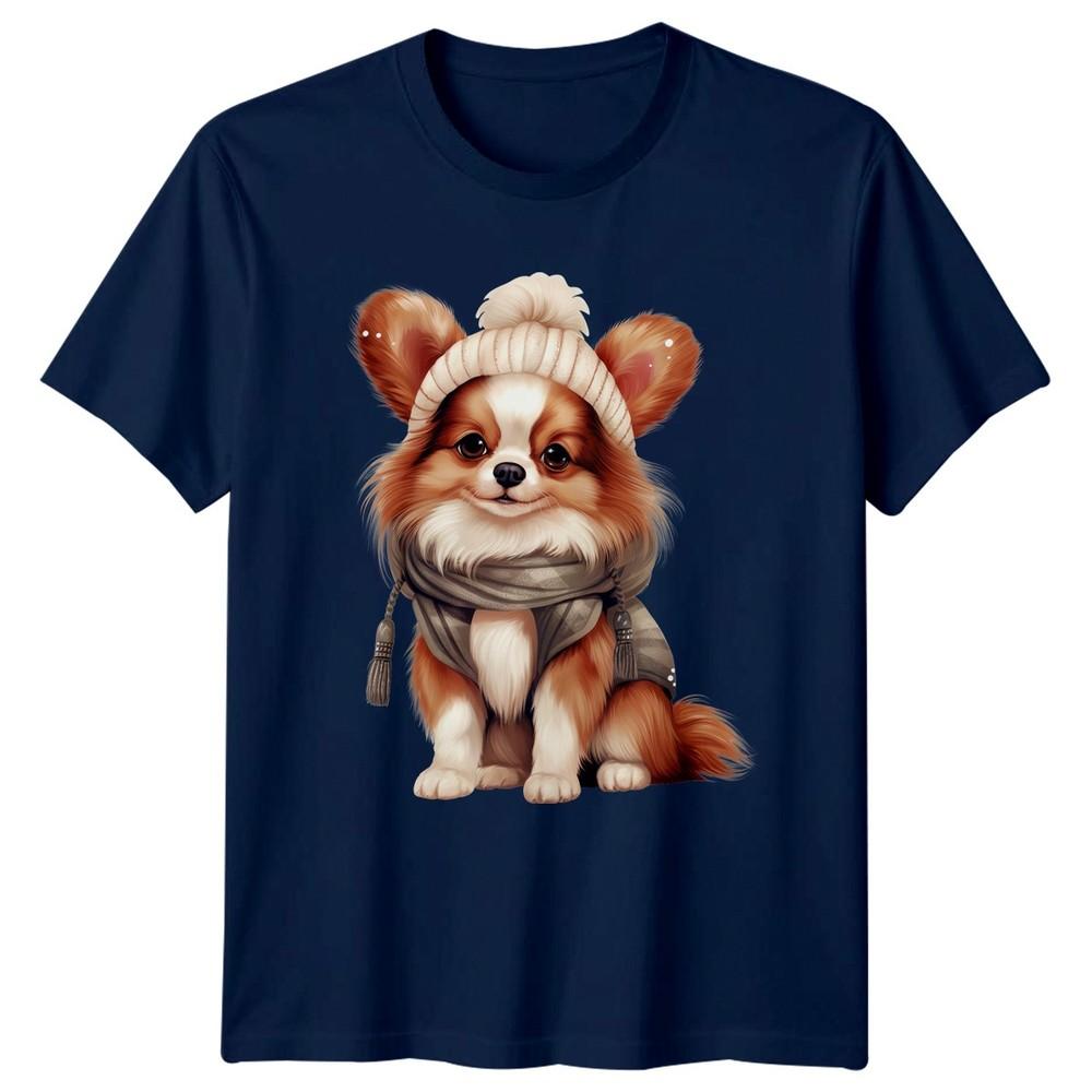Cute Pekingese Dog Winter Hat Animals Unisex TShirt Unisex Graphic Tee