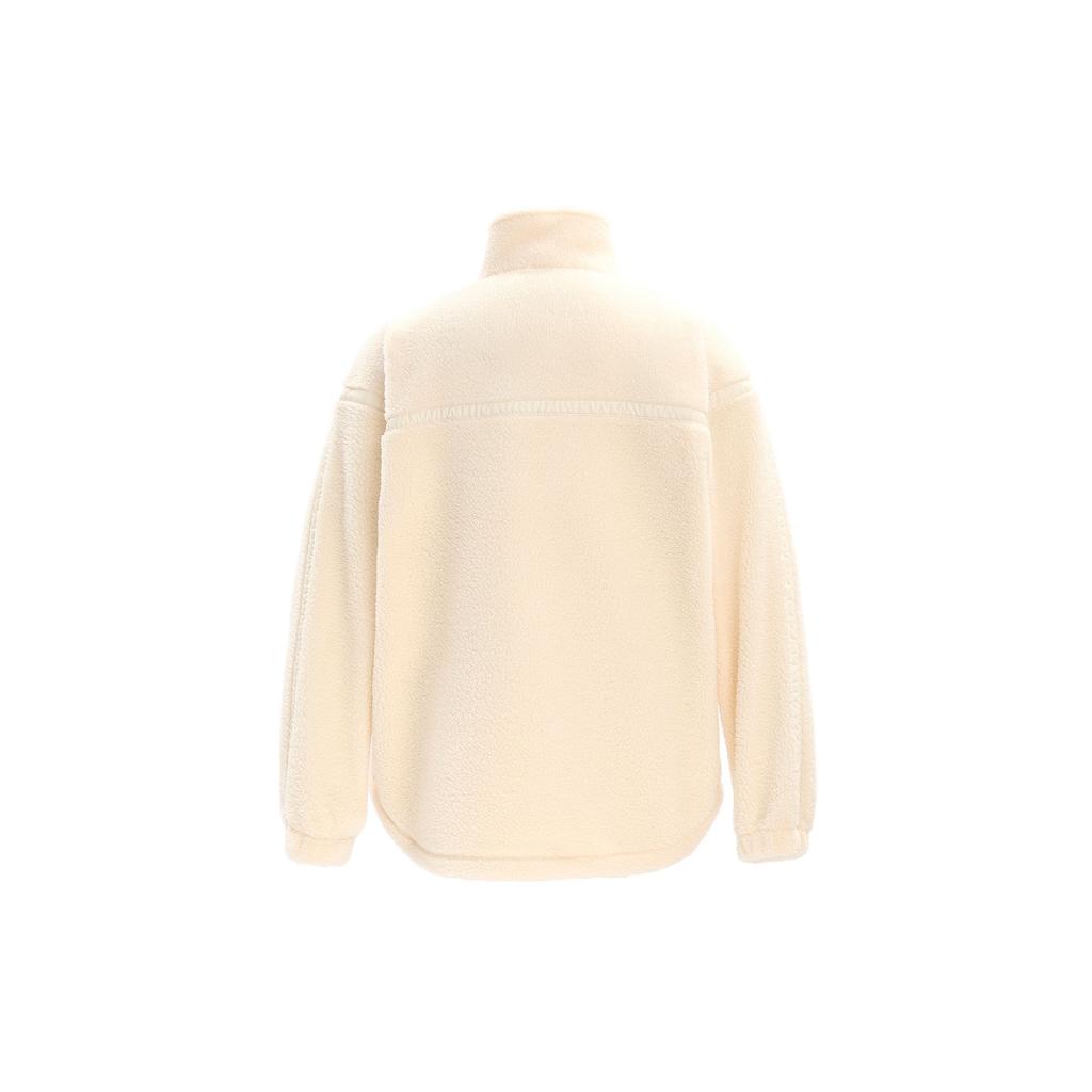 Adidas Originals Premium Essentials Overshirt With Stand Collar Long Sleeve Sweatshirt Women Tops Magic-White IM3899