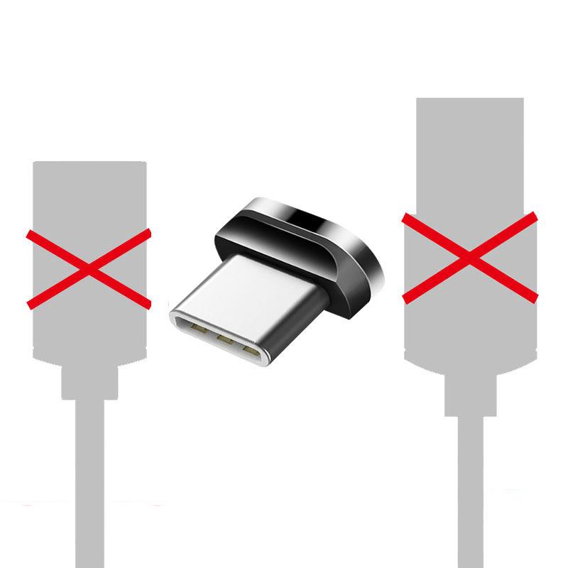 Magnetic Nylon Braided 3-in-1 Fast Charging Cable