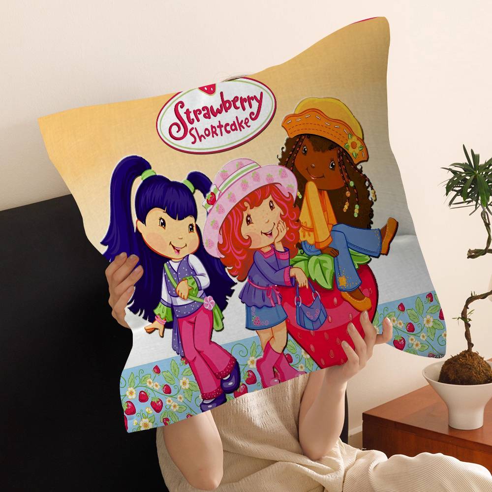 S-Strawberry S-Shortcake Pillow Anime Pillow Sofa Bed Head Pillow Cover Cushion Cover 45x45 cm Fashion