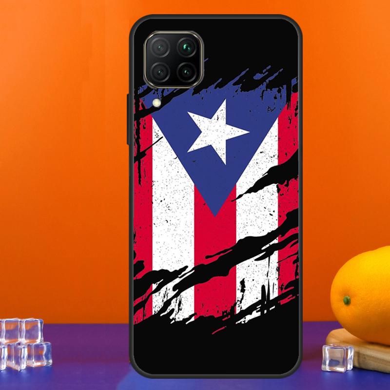 Puerto Rico Flag For Huawei Nova 12s 12i 11i 8i 9 10 SE Y91 Y90 Y60 Y70 Y72 Y61 P20 P40 Lite P30 P60 Pro Case