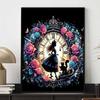 Disney Diamond Painting Alice and The Cheshire Cat Illustration Mosaic Embroidery Image Creation Diamond Painting Cross Stitch Home Decoration 5D DIY